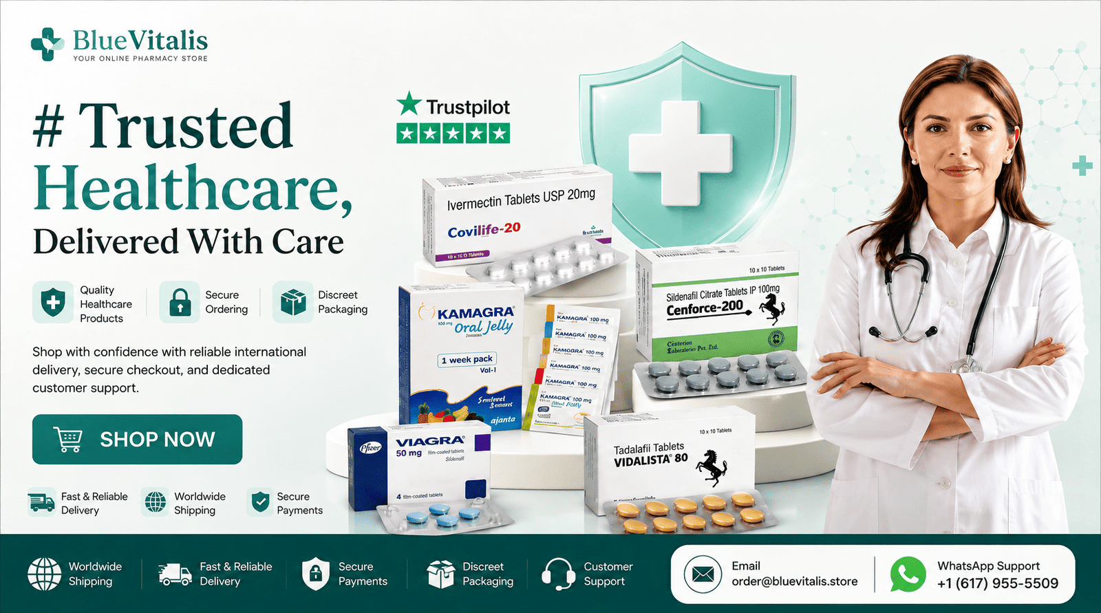 BlueVitalis healthcare products and professional care